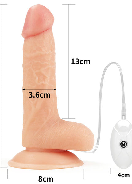 Ingen Vibrating Easy Strap-On Set - Flesh 17.8 cm (7'') Vibrating Strap-On