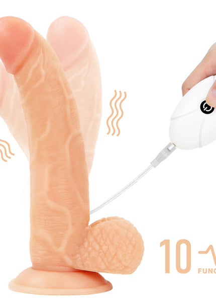 Ingen Vibrating Easy Strap-On Set - Flesh 21.6 cm (8.5'') Vibrating Strap-On