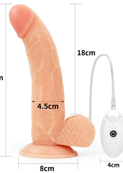 Ingen Vibrating Easy Strap-On Set - Flesh 21.6 cm (8.5'') Vibrating Strap-On