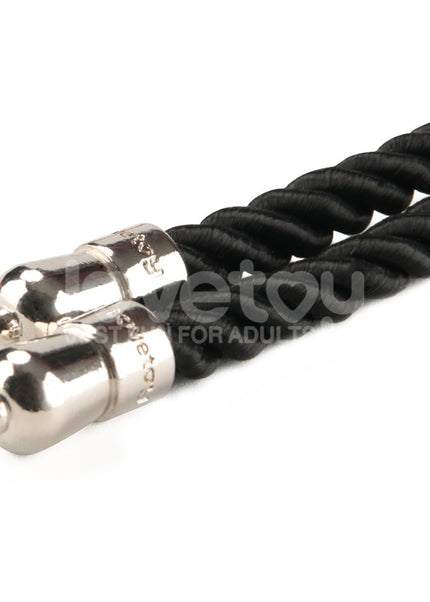 Rebellion Reign Silky Bondage Rope - Black - Black Bondage Rope - 10 metre length