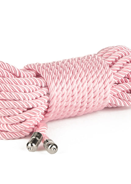 Rebellion Reign Silky Bondage Rope - Pink - Pink Bondage Rope - 10 metre length
