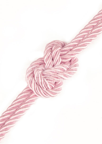Rebellion Reign Silky Bondage Rope - Pink - Pink Bondage Rope - 10 metre length
