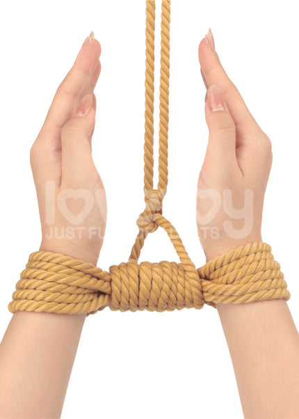 Rebellion Reign Bondage Rope - Natural - Natural Bondage Rope - 10 metre length