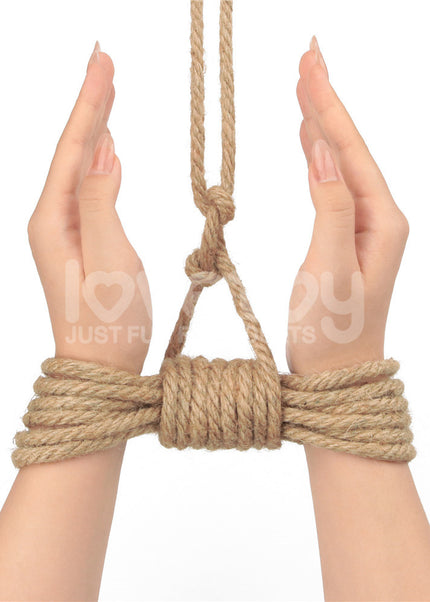 Rebellion Reign Hemp Bondage Rope - Rustic - Rustic Bondage Rope - 10 metre length