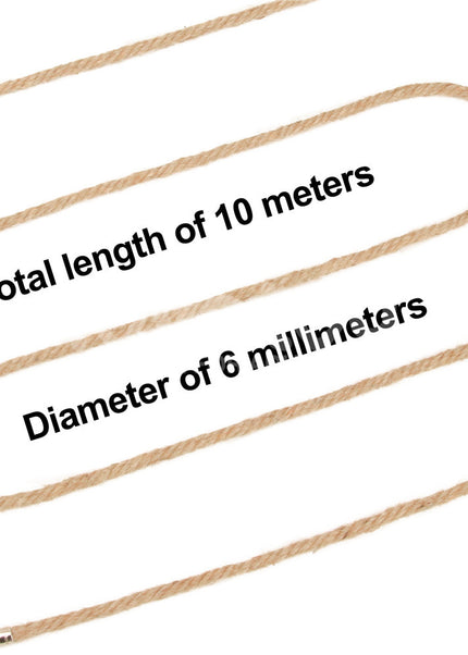 Rebellion Reign Hemp Bondage Rope - Rustic - Rustic Bondage Rope - 10 metre length