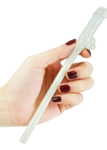 Jokes & Parties Glow In The Dark Willy Straws - Glow in Dark Dicky Straws - Set of 9