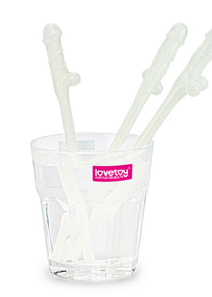 Jokes & Parties Glow In The Dark Willy Straws - Glow in Dark Dicky Straws - Set of 9