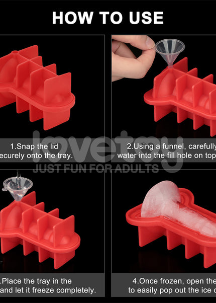 Jokes & Parties Mini Penis Silicone Ice Tray - Novelty Ice Tray