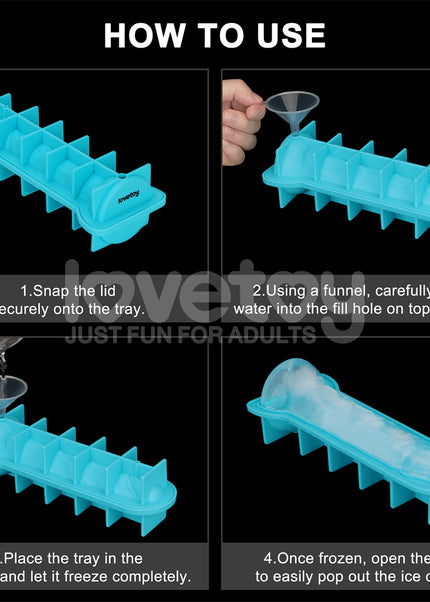 Jokes & Parties Realistic Penis Silicone Ice Tray - Novelty Ice Tray