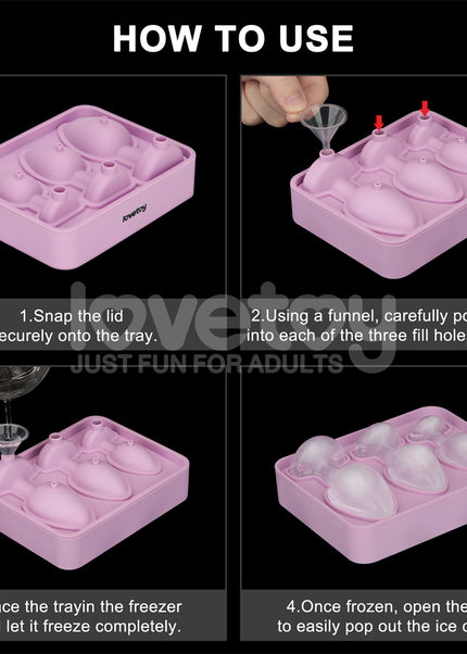 Jokes & Parties Butt Plug Silicone Ice Tray - Novelty Ice Tray