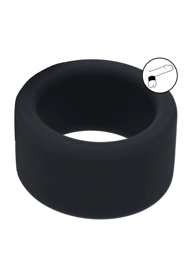 LEVELZ Liquid Silicone Ball Strap - M - Black - Black Ball Strap