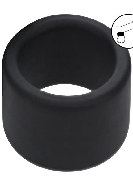 LEVELZ Liquid Silicone Ball Strap - L - Black - Black Ball Strap