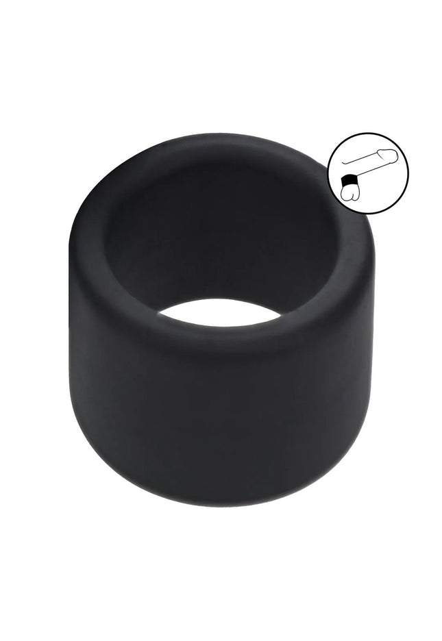 LEVELZ Liquid Silicone Ball Strap - L - Black - Black Ball Strap