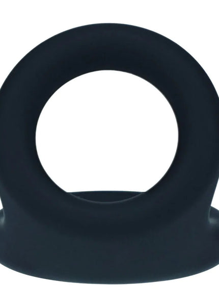 LEVELZ Double O Silicone Cock Ring - M - Black - Black Cock & Balls Rings