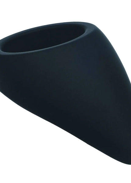 LEVELZ Teardrop Silicone Cock Ring - Black - Black Cock Ring