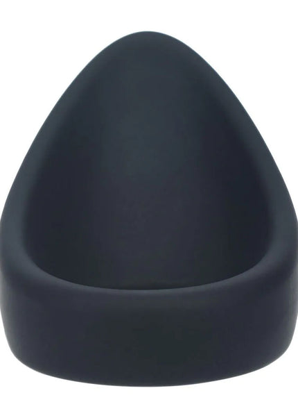 LEVELZ Teardrop Silicone Cock Ring - Black - Black Cock Ring