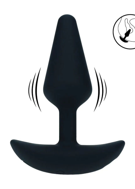 LEVELZ Classic Vibrating Silicone Anal Plug - Small - Black Small USB Rechargeable Butt Plug