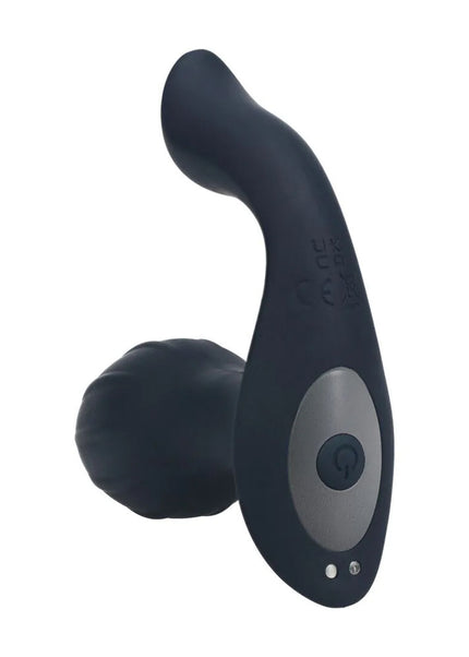 LEVELZ Vibrating & Rotating Anal Plug with Ball Stimulator - Black 10.7 cm USB Rechargeable Vibrating Butt Plug