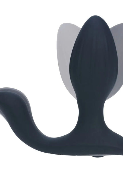 LEVELZ Vibrating & Rotating Anal Plug with Ball Stimulator - Black 10.7 cm USB Rechargeable Vibrating Butt Plug