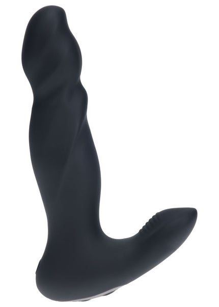 LEVELZ Vibrating & Thrusting Silicone Prostate Massager - Black 14.7 cm USB Rechargeable Thrusting Prostate Massager