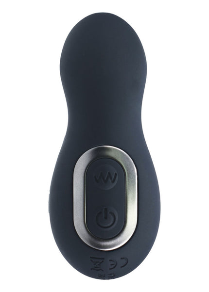 LEVELZ Vibrating & Thrusting Silicone Prostate Massager - Black 14.7 cm USB Rechargeable Thrusting Prostate Massager