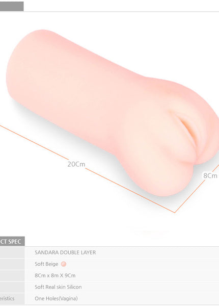Kokos Sandara - Flesh Dual Layer Vagina Stroker