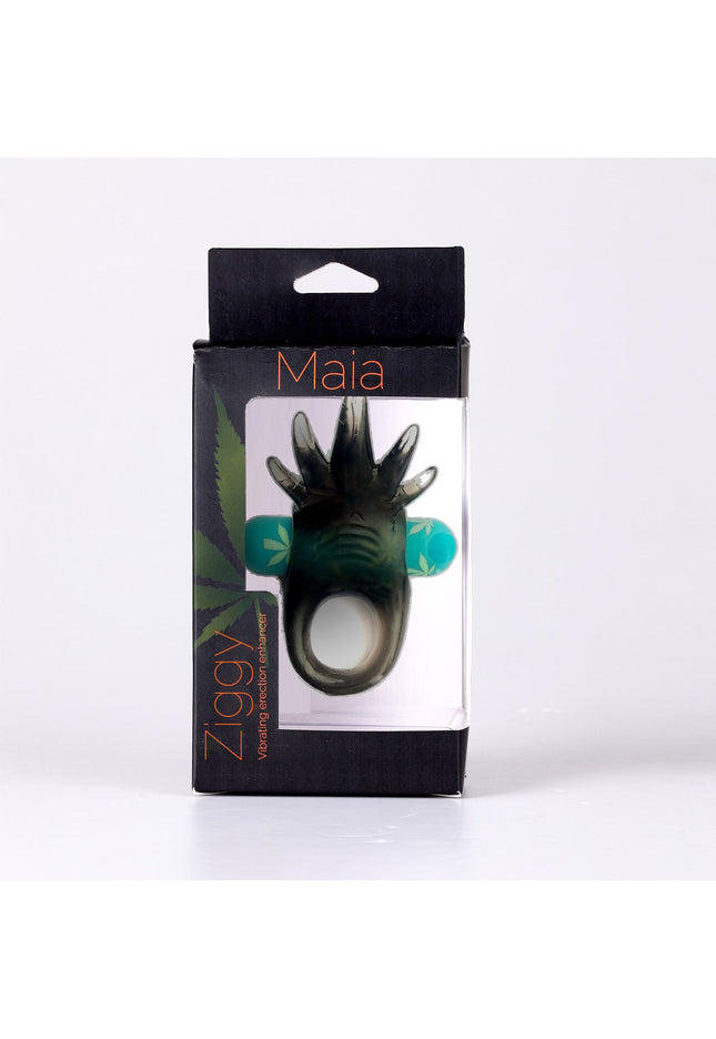 Maia Ziggy - Hemp Green USB Rechargeable Vibrating Cock Ring