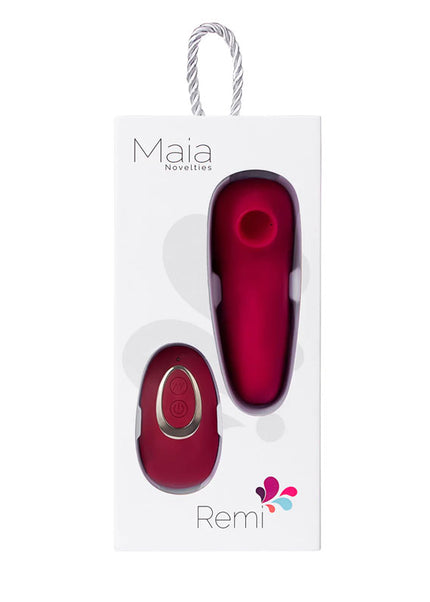 Maia Remi - Red USB Rechargeable Panty Vibe with Suction