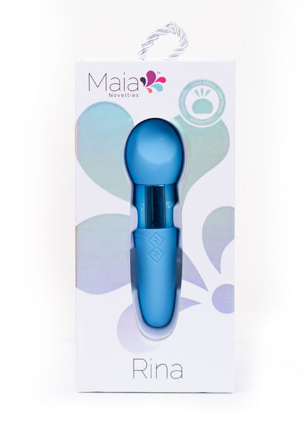 Maia RINA - Blue - Blue 13.3 cm USB Rechargeable Vibrator