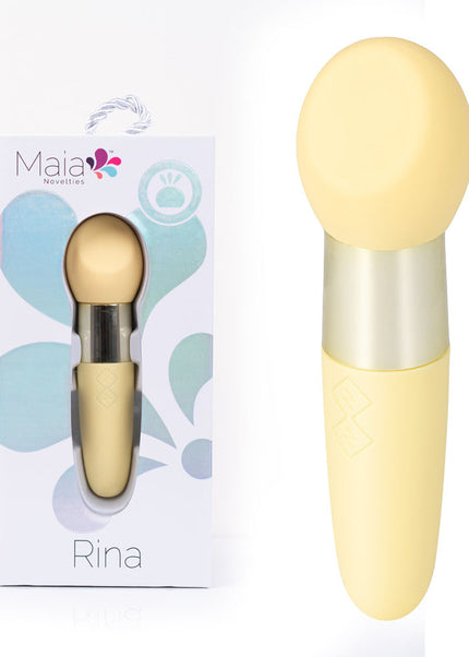 Maia RINA - Yellow - Yellow 13.3 cm USB Rechargeable Vibrator