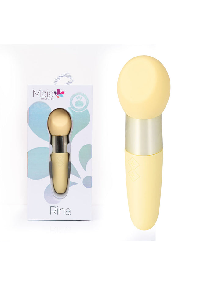 Maia RINA - Yellow - Yellow 13.3 cm USB Rechargeable Vibrator