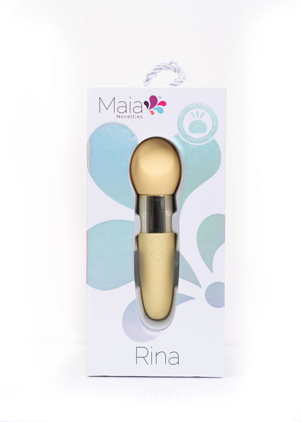 Maia RINA - Yellow - Yellow 13.3 cm USB Rechargeable Vibrator