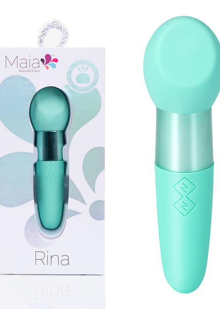 Maia RINA - Teal - Teal 13.3 cm USB Rechargeable Vibrator