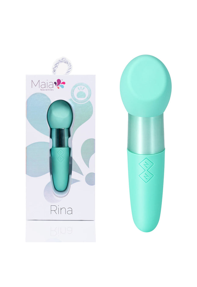 Maia RINA - Teal - Teal 13.3 cm USB Rechargeable Vibrator
