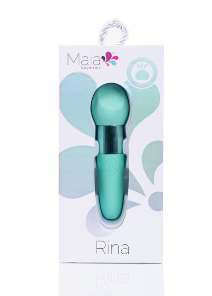 Maia RINA - Teal - Teal 13.3 cm USB Rechargeable Vibrator