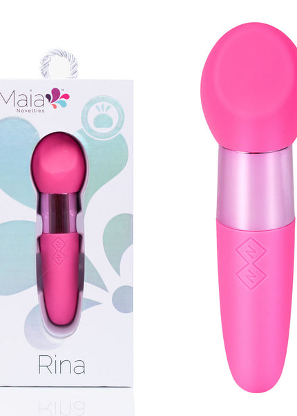 Maia RINA - Pink - Pink 13.3 cm USB Rechargeable Vibrator