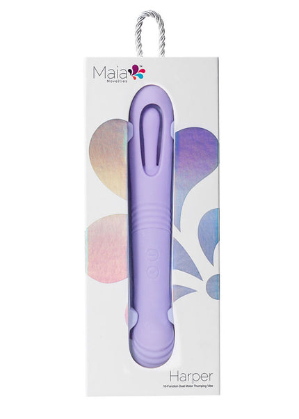 Maia HARPER - Purple 24.1 cm USB Rechargeable Vibrator