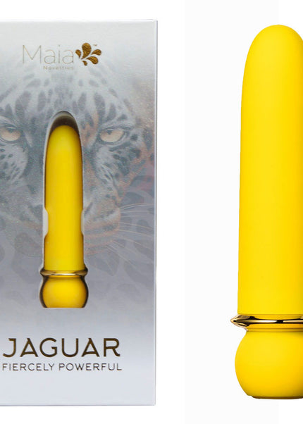 Maia JAGUAR - Yellow - Yellow 10.1 cm USB Rechargeable Bullet