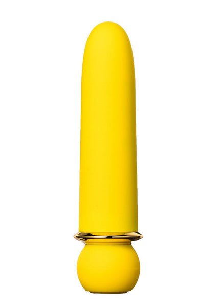 Maia JAGUAR - Yellow - Yellow 10.1 cm USB Rechargeable Bullet