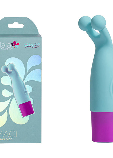 Maia MACI - Light Blue 8.9 cm USB Rechargeable Bullet