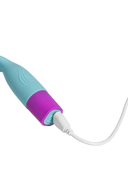 Maia MACI - Light Blue 8.9 cm USB Rechargeable Bullet