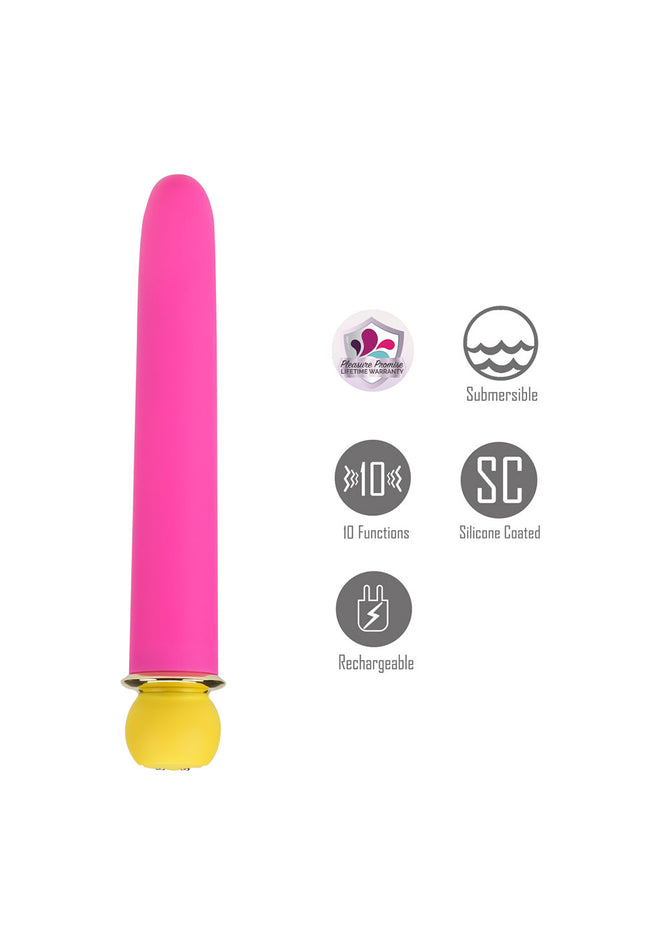 Maia RORI - Pink - Pink 15.2 cm USB Rechargeable XL Bullet