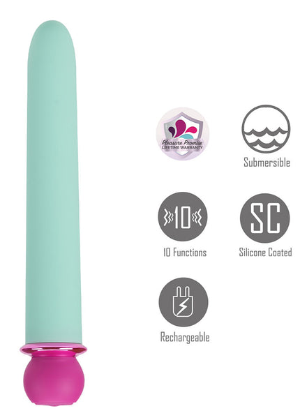 Maia RORI - Teal - Teal 15.2 cm USB Rechargeable XL Bullet