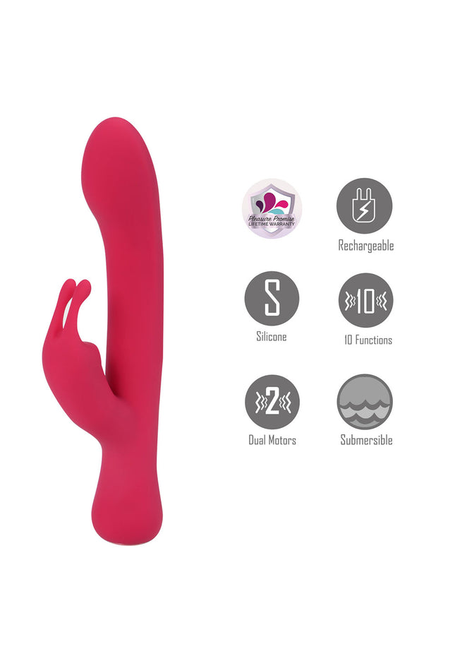 Maia ZARA - Red - Red 17.1 cm USB Rechargeable Rabbit Vibrator