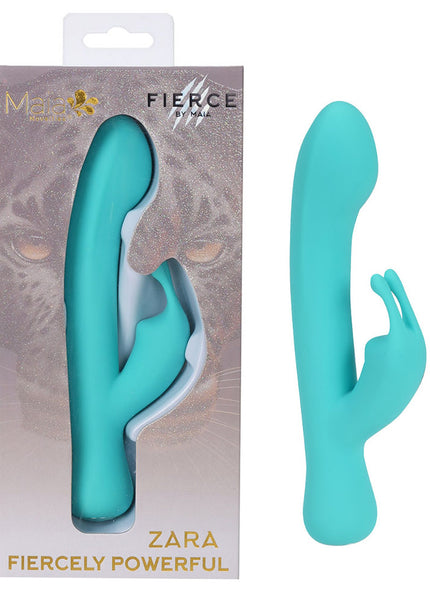 Maia ZARA - Teal - Teal 17.1 cm USB Rechargeable Rabbit Vibrator