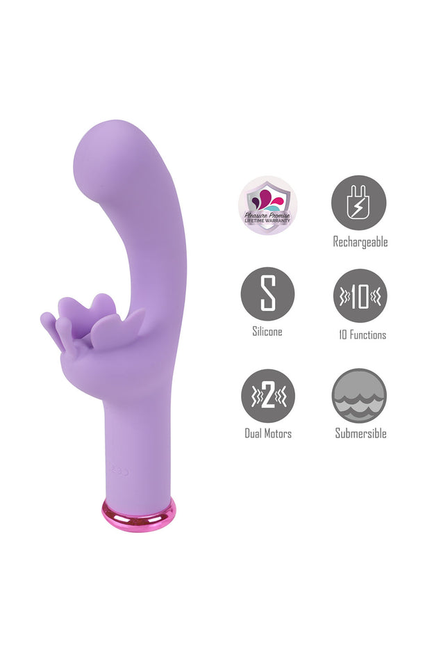 Maia MYLA - Lavender - Lavender 15.9 cm USB Rechargeable Butterfly Vibrator