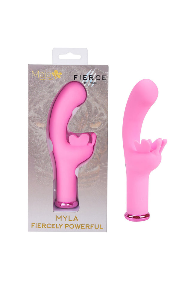 Maia MYLA - Pink - Pink 15.9 cm USB Rechargeable Butterfly Vibrator