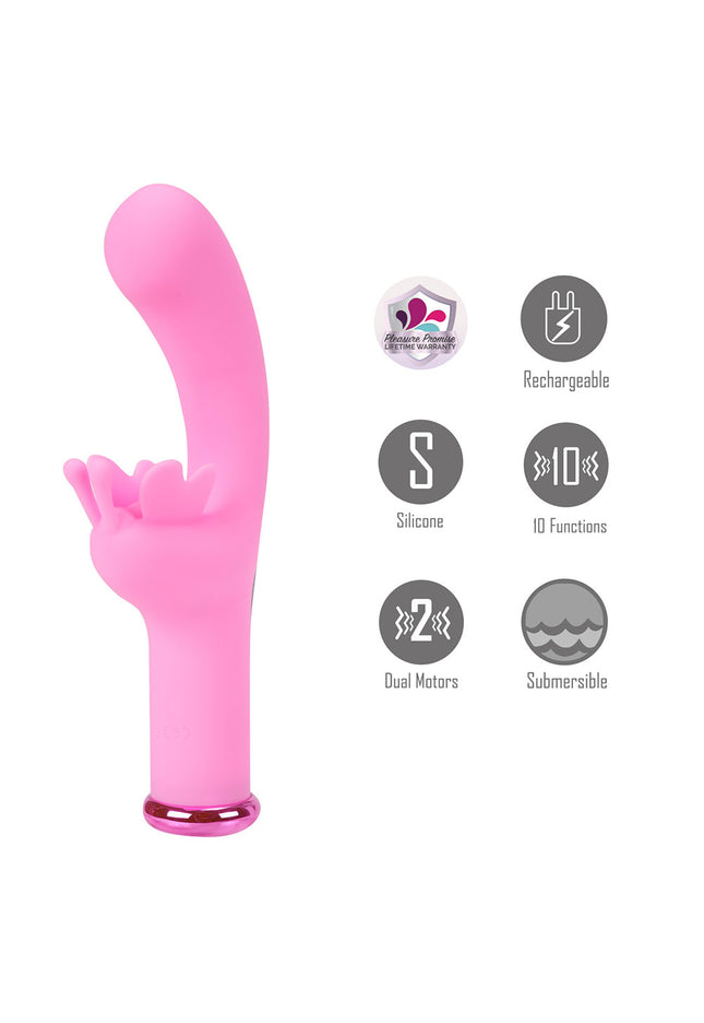 Maia MYLA - Pink - Pink 15.9 cm USB Rechargeable Butterfly Vibrator
