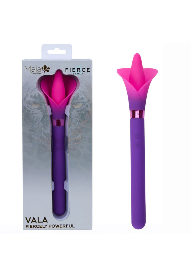 Maia VALA - Purple - Purple/Pink 22.2 cm USB Rechargeable Flower Vibrator