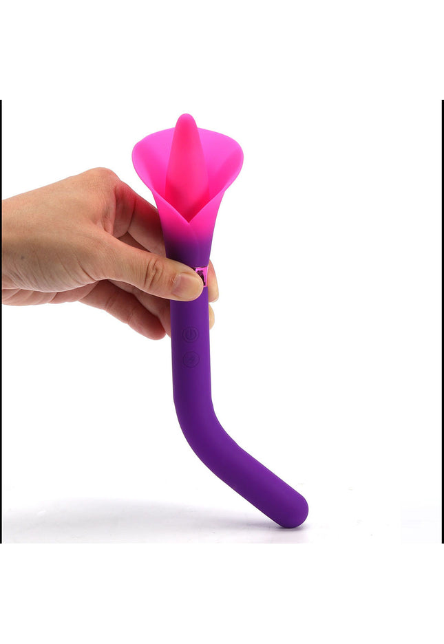 Maia VALA - Purple - Purple/Pink 22.2 cm USB Rechargeable Flower Vibrator
